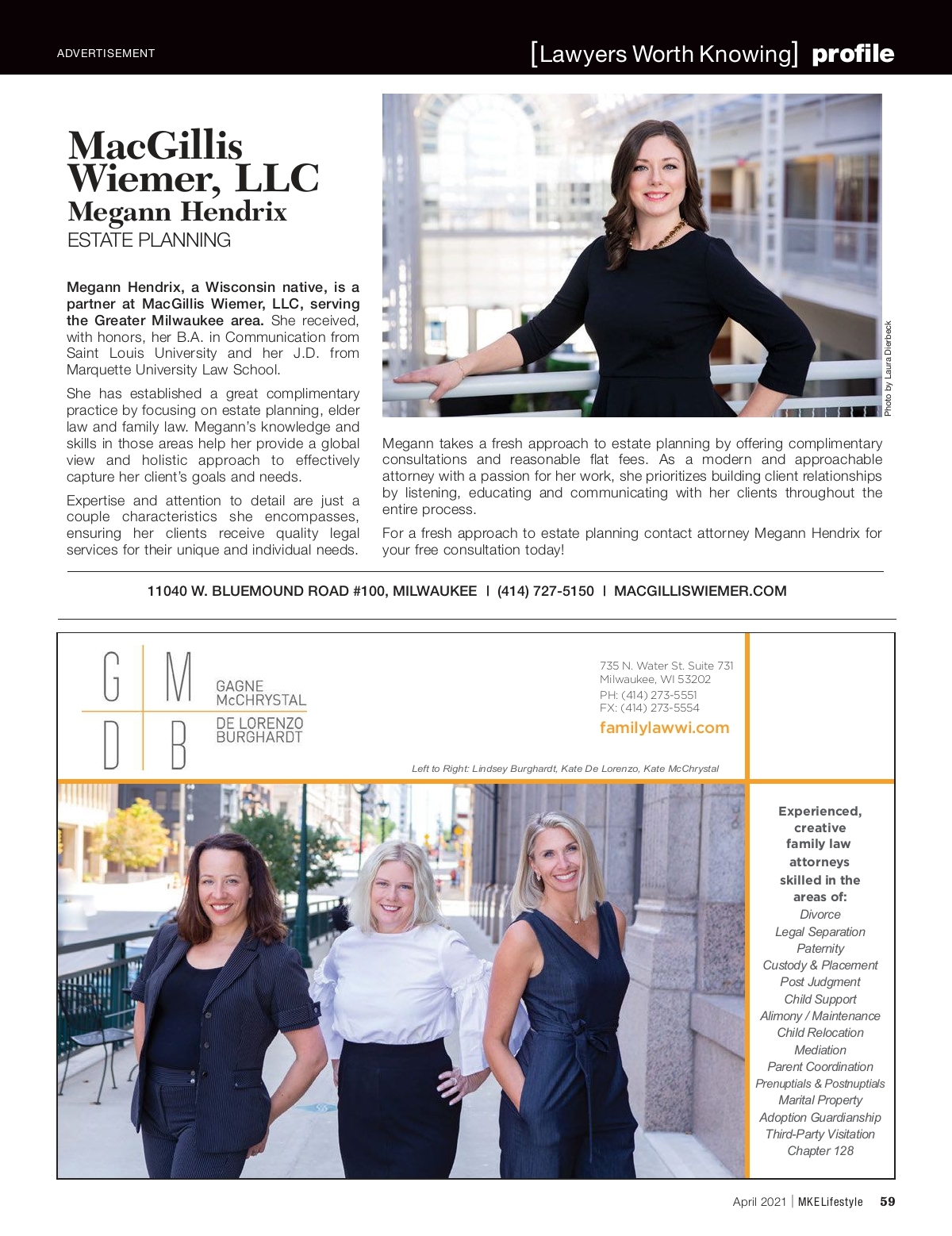 Gagne McChrystal De Lorenzo and Burghardt Milwaukee,  Office