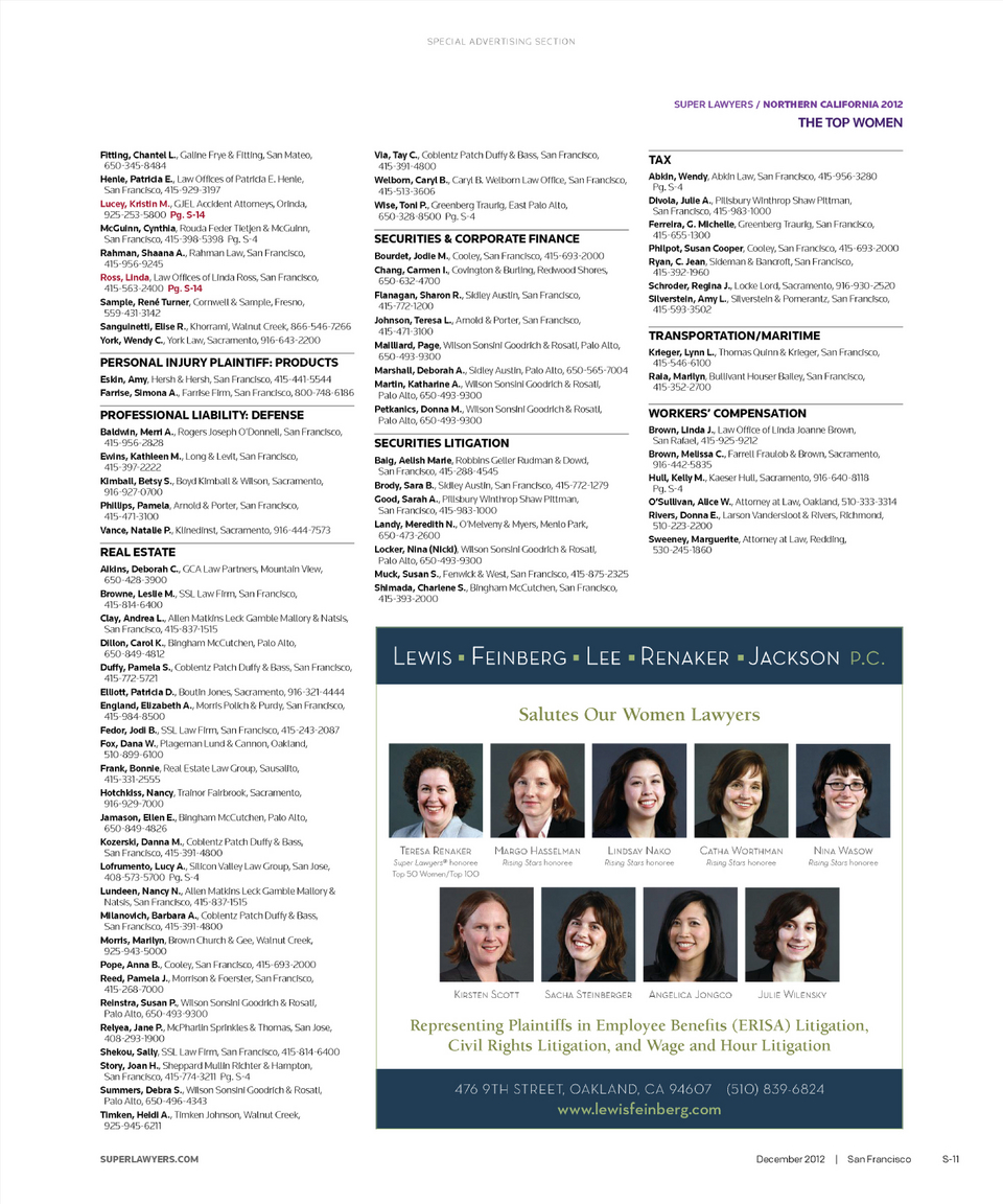 Feinberg Jackson Worthman & Wasow LLP Oakland,  Office