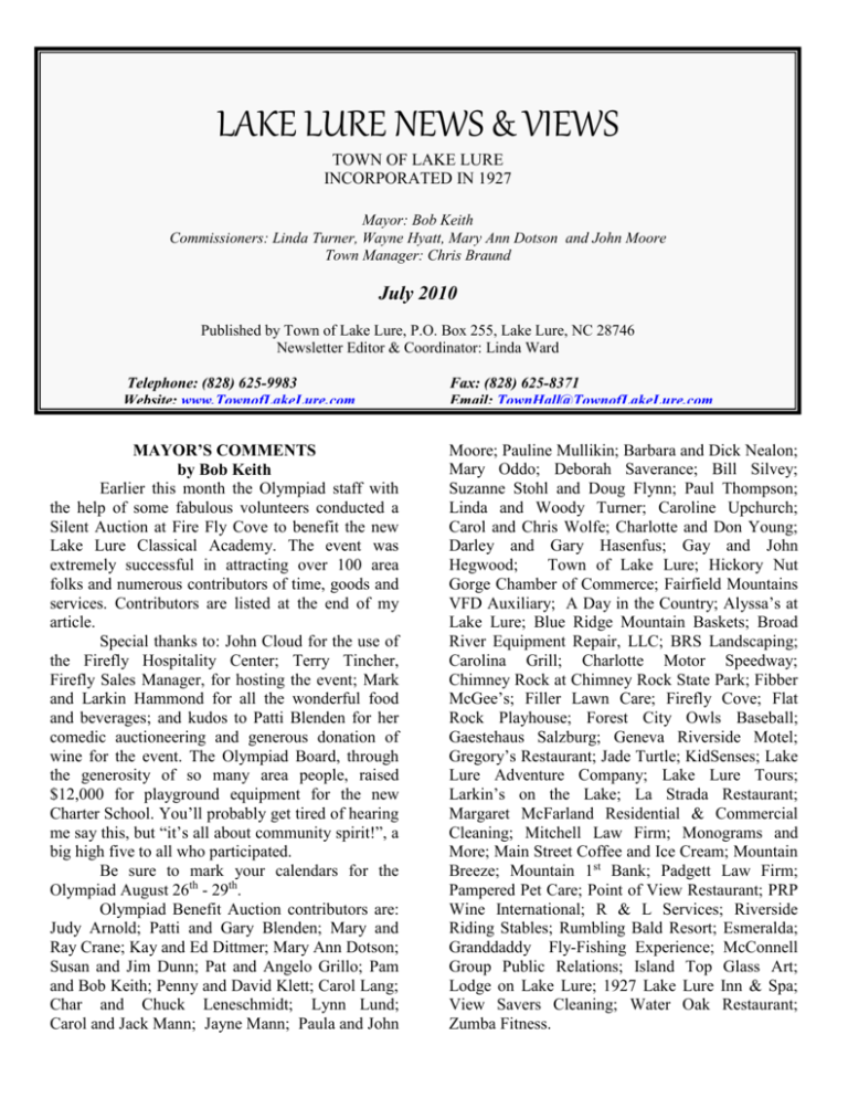 Padgett Law Group Lake Lure, NC Office