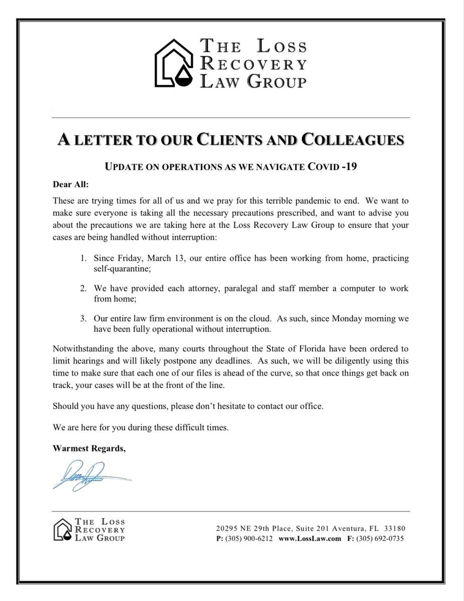 The Loss Recovery Law Group Aventura,  Office