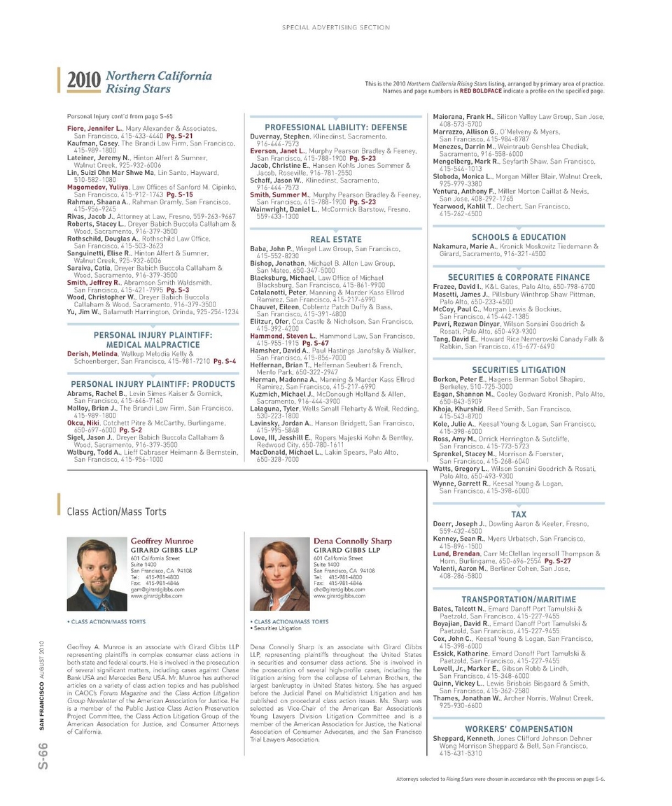 Scherer Smith & Kenny LLP San Francisco, CA Office