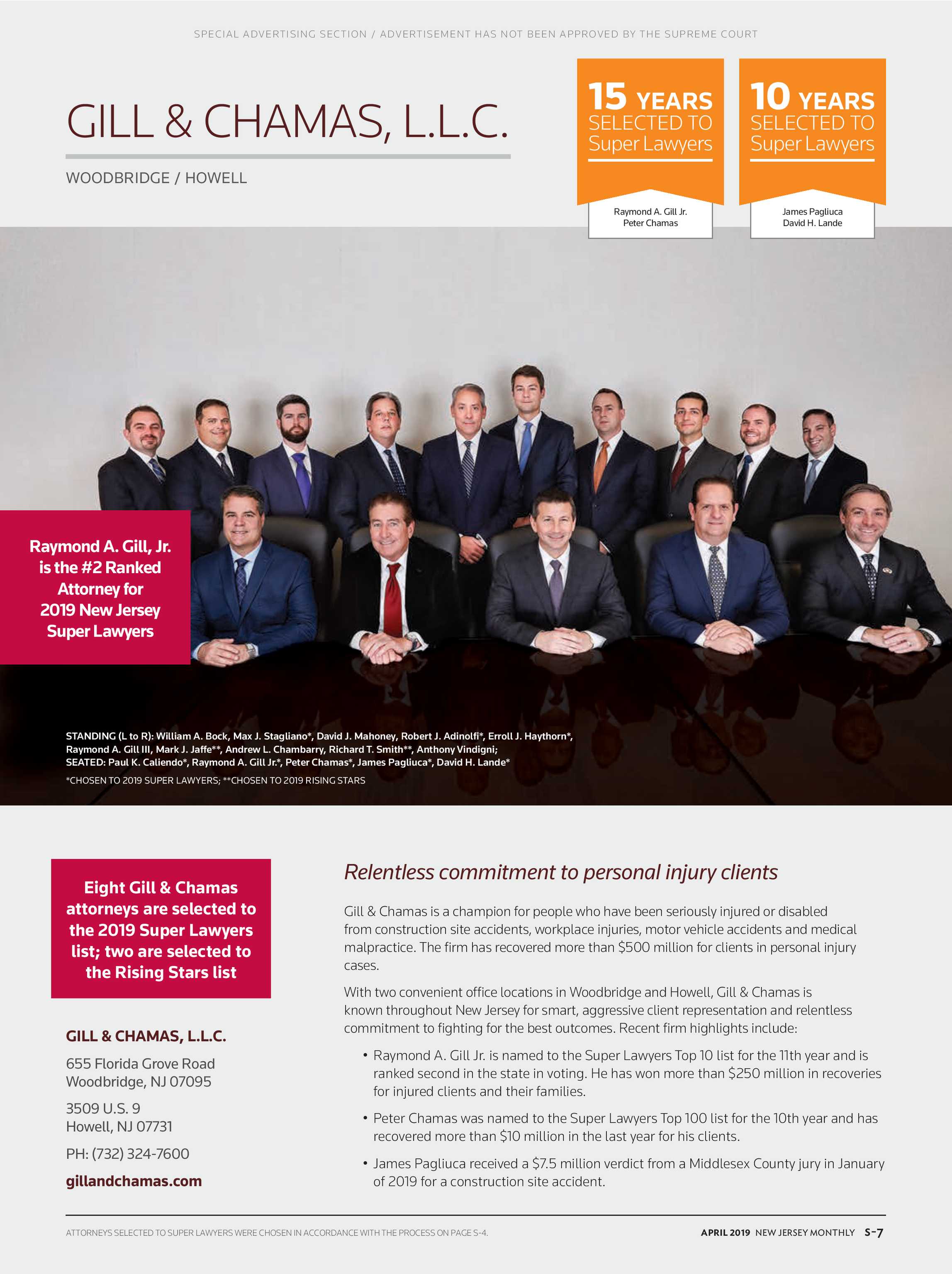 Gill & Chamas, L.L.C Woodbridge, NJ Office