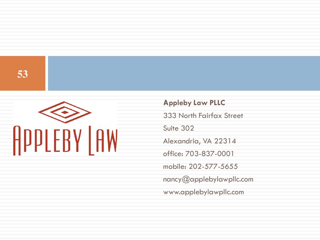 Appleby Law PLLC Alexandria,  Office