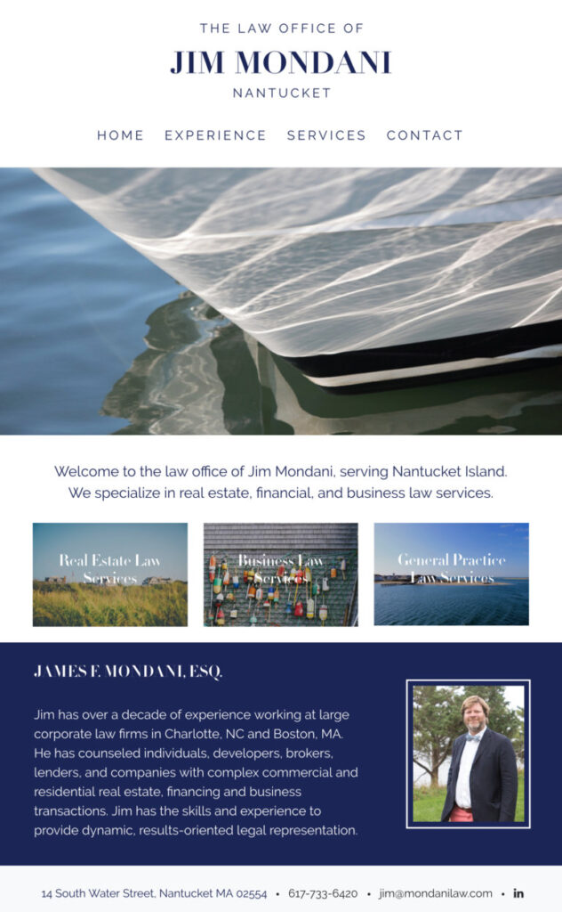 The Law Office of Jim Mondani Nantucket,  Office