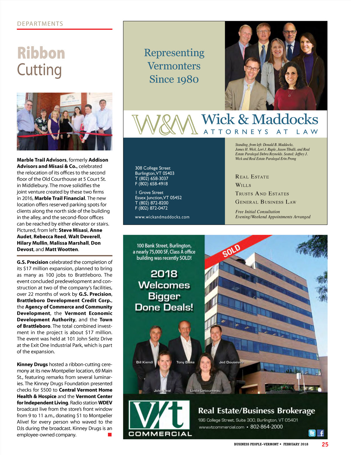 Wick & Maddocks, Attorneys At Law Essex Junction, United States Office