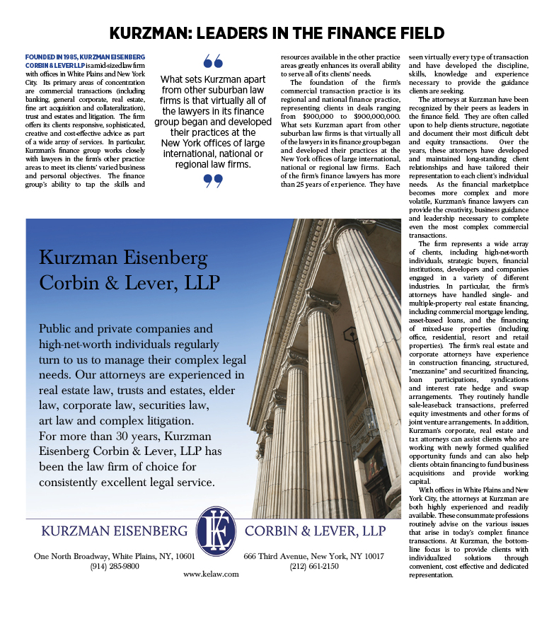 Kurzman Eisenberg Corbin & Lever, LLP White Plains, NY Office