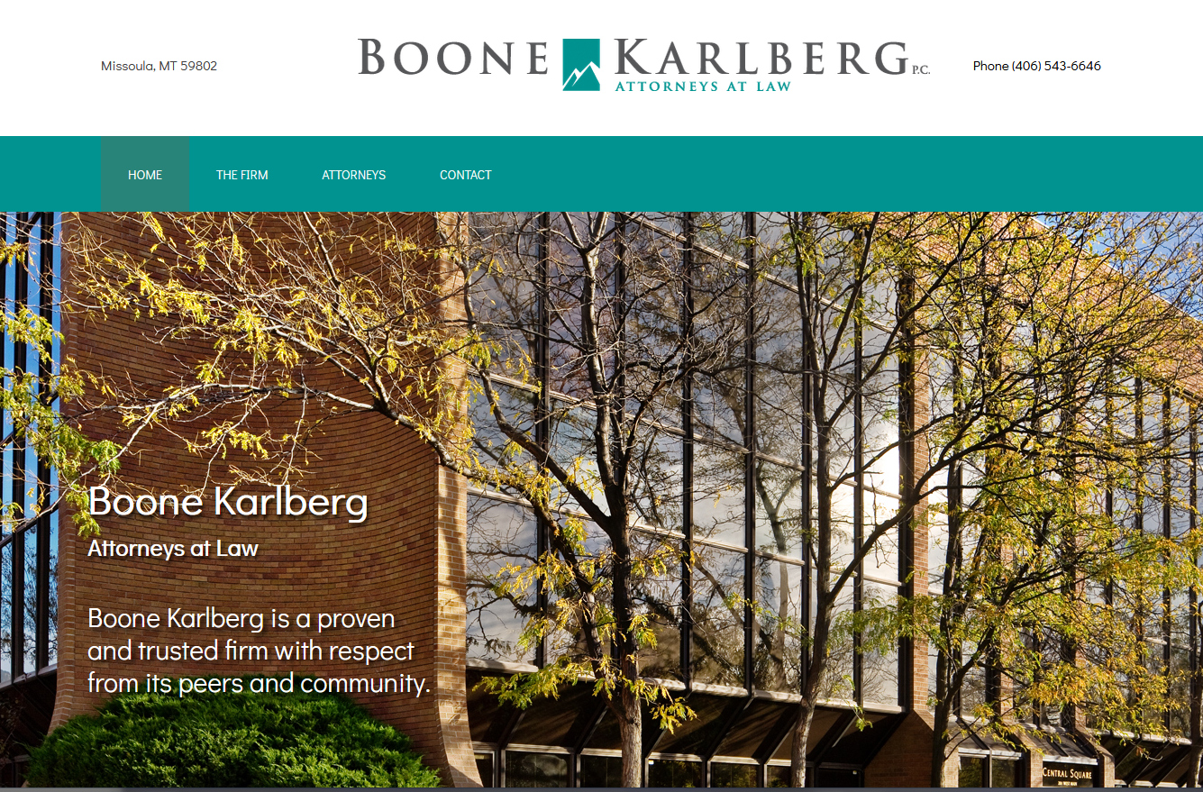 Boone Karlberg PC Missoula, MT Office