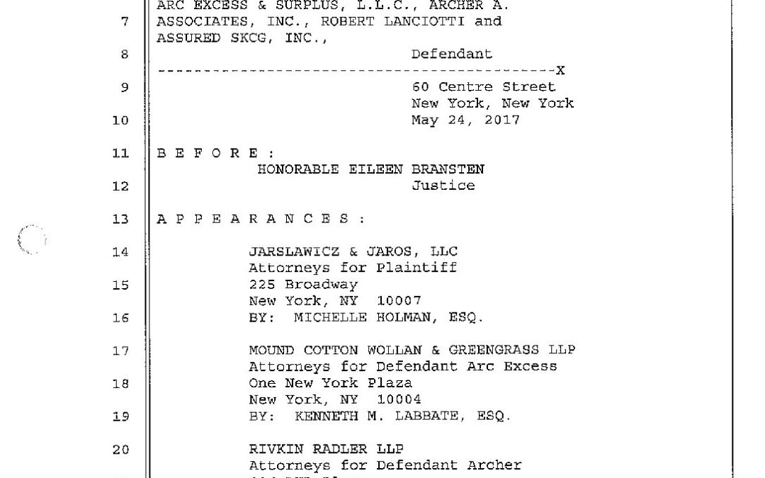 Mound Cotton Wollan & Greengrass LLP New York City, NY Office
