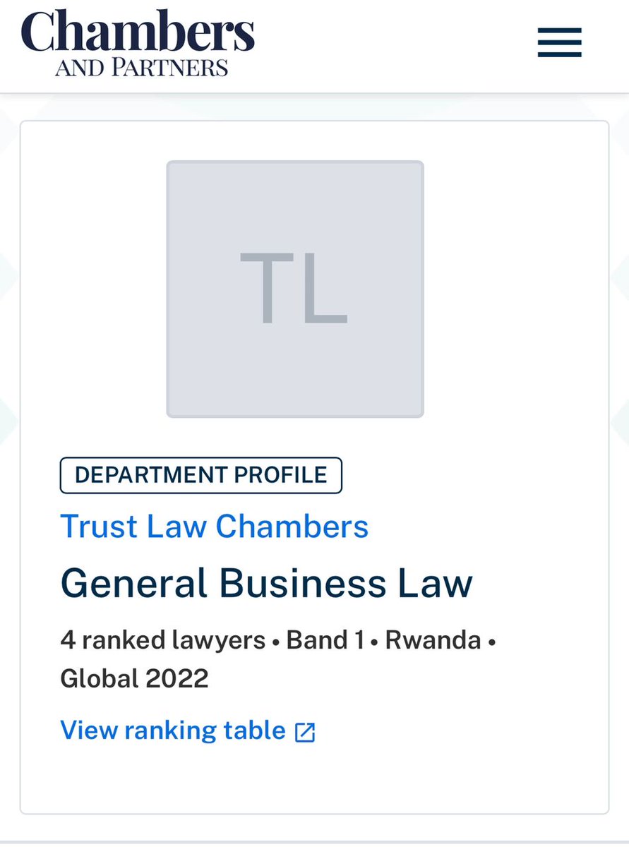 Trust Law Chambers Kigali, Rwanda Office