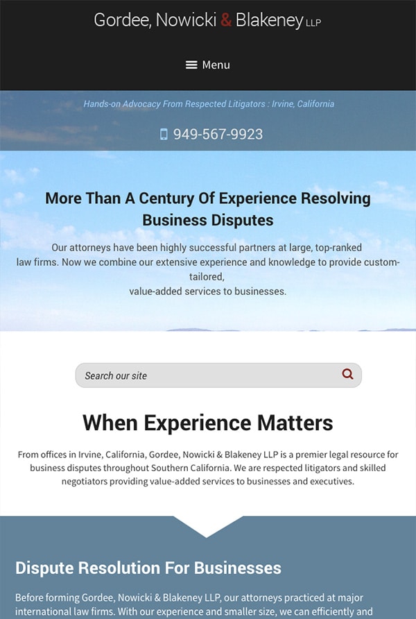 Gordee, Nowicki & Blakeney LLP Irvine, CA Office