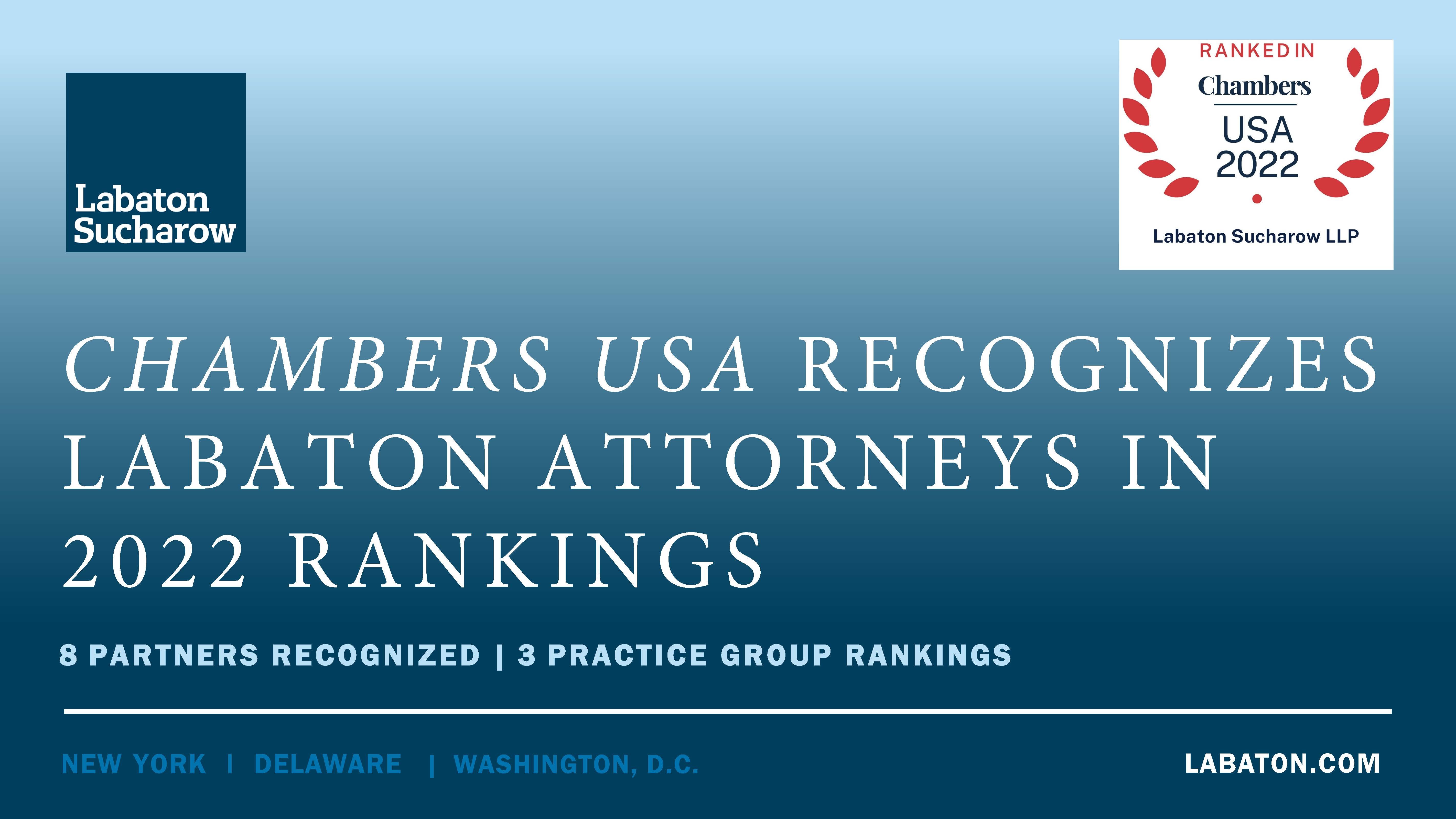 Labaton Keller Sucharow LLP New York, NY Office