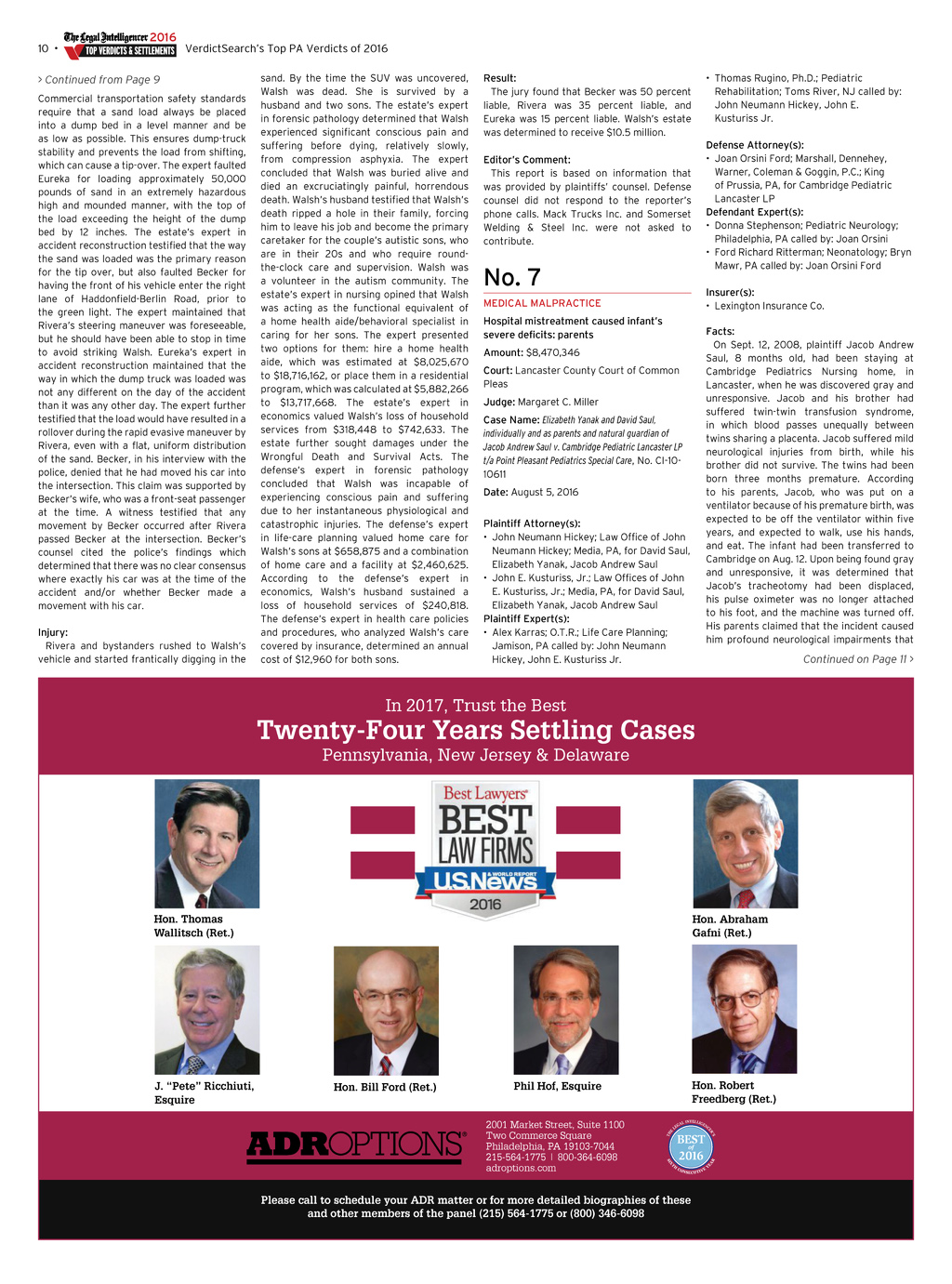 ADR Options, Inc Philadelphia,  Office