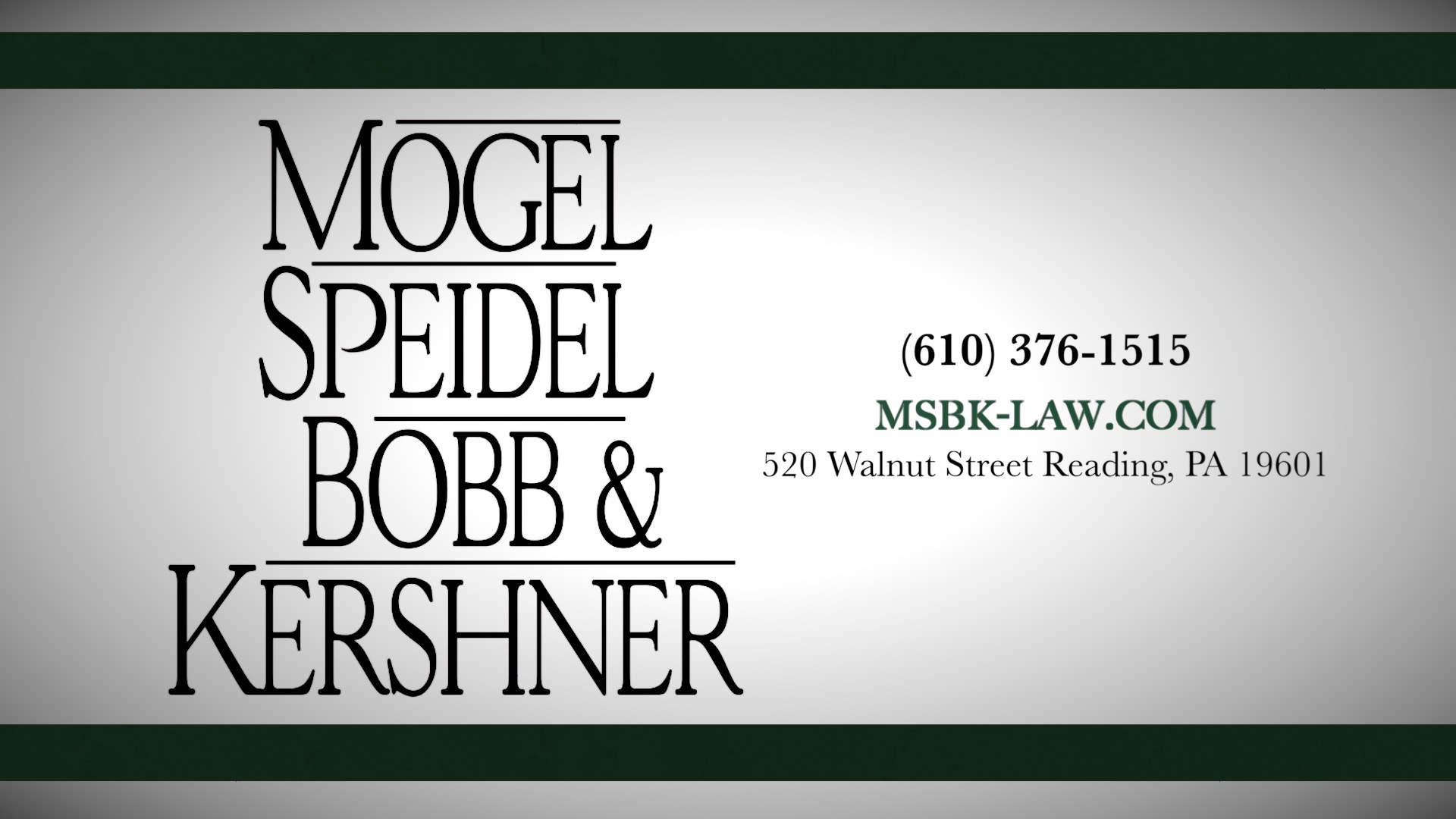 Mogel Speidel Bobb & Kershner Reading, PA Office