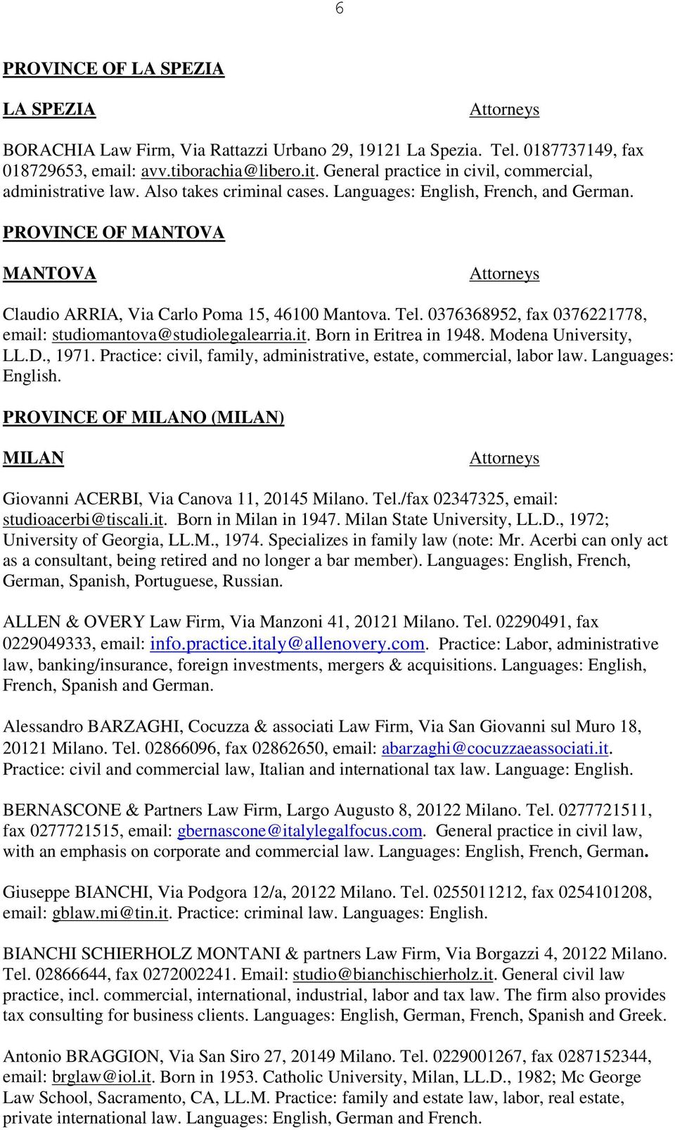 Studio Legale Ichino Brugnatelli E Associati Milan, Italy Office