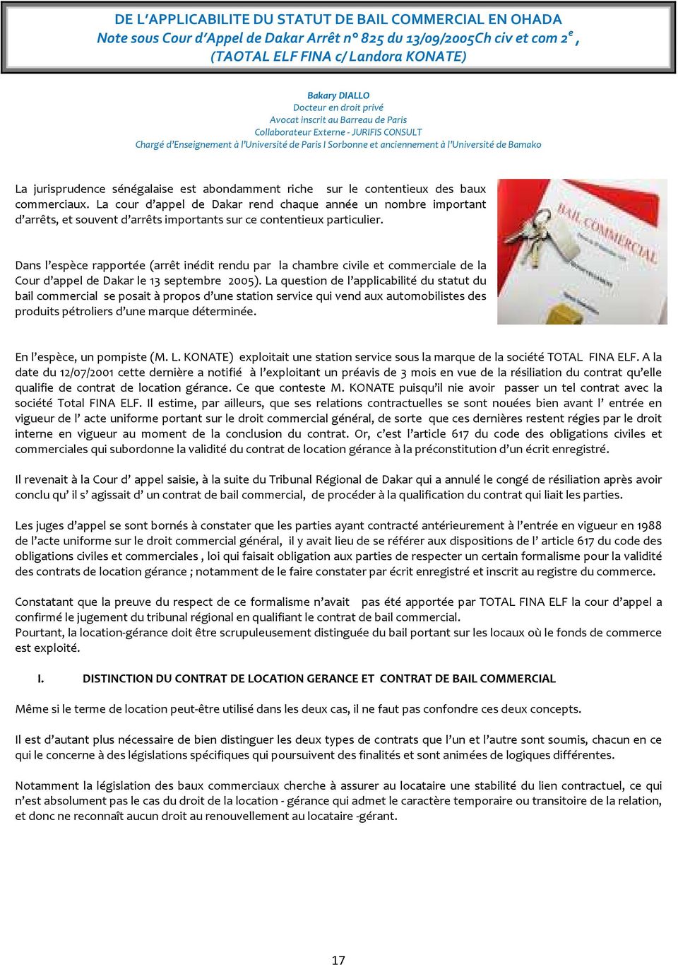 Jurifis Consult Bamako, Mali Office