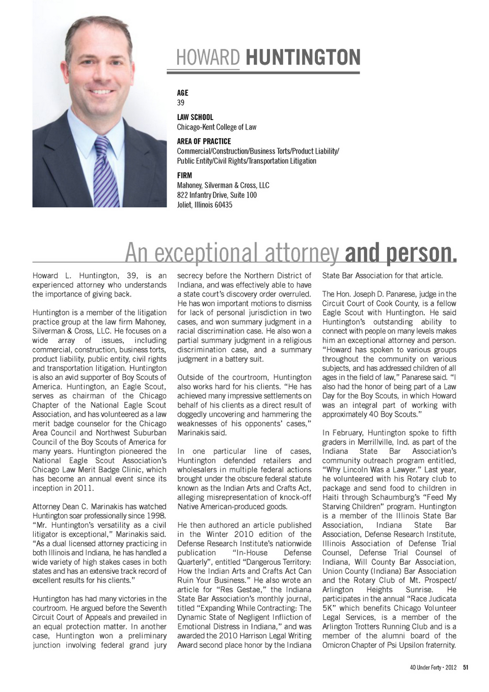 Mahoney, Silverman & Cross, LLC Joliet, IL Office