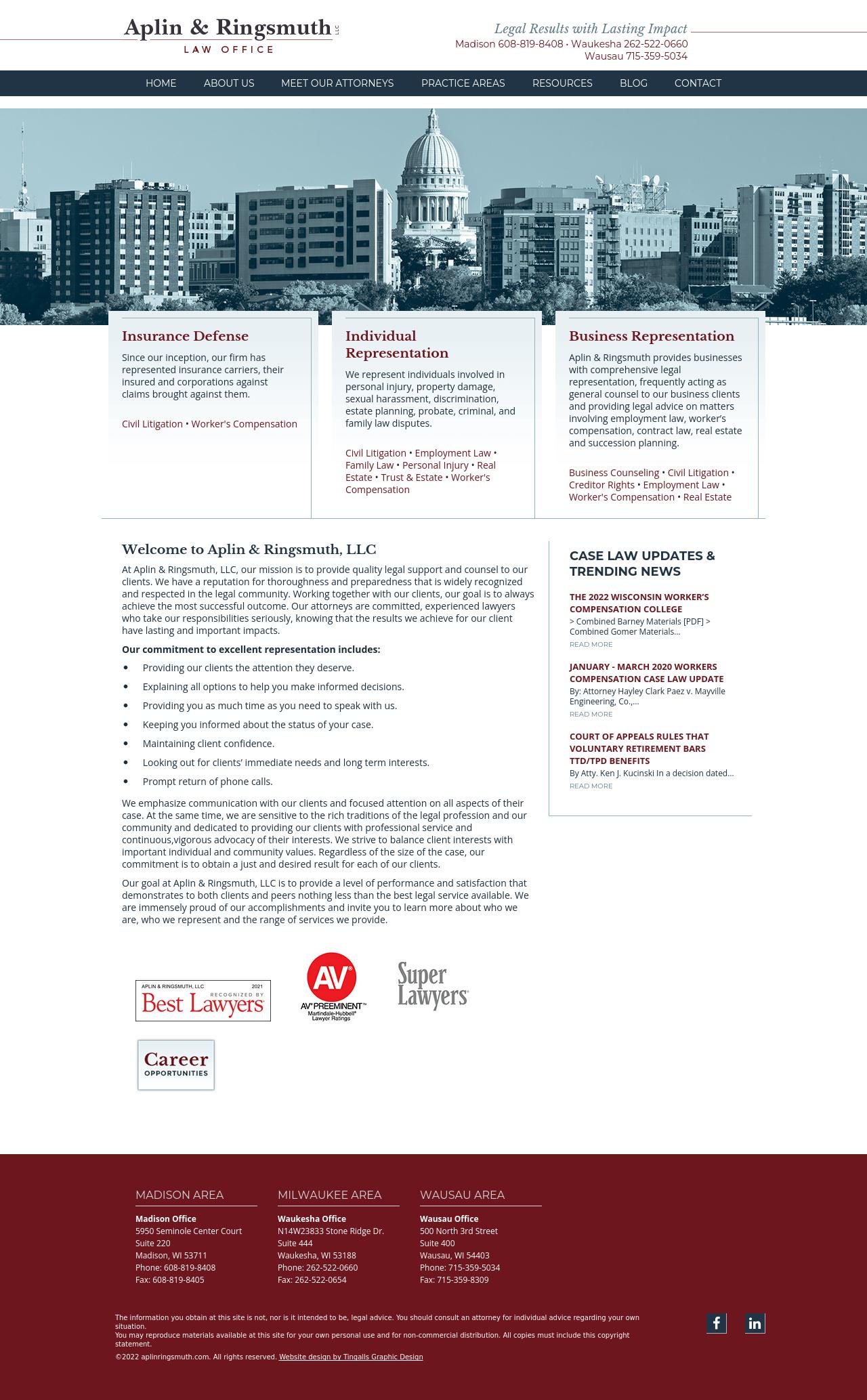 Aplin & Ringsmuth, LLC Madison, WI Office