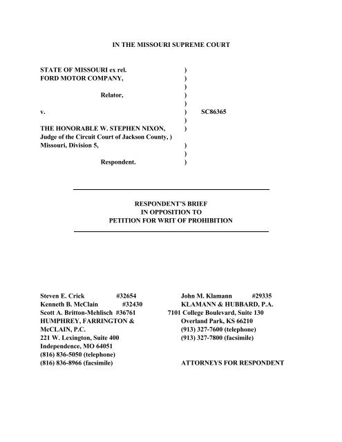 Humphrey, Farrington & McClain, PC Independence,  Office