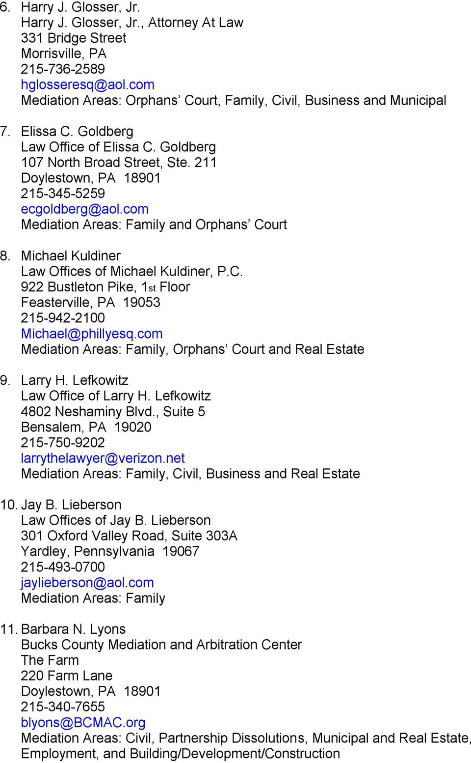 Law Offices of Michael Kuldiner, P.C Feasterville, PA Office