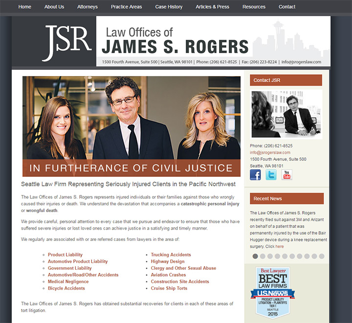The Law Offices of James S. Rogers Seattle, WA Office