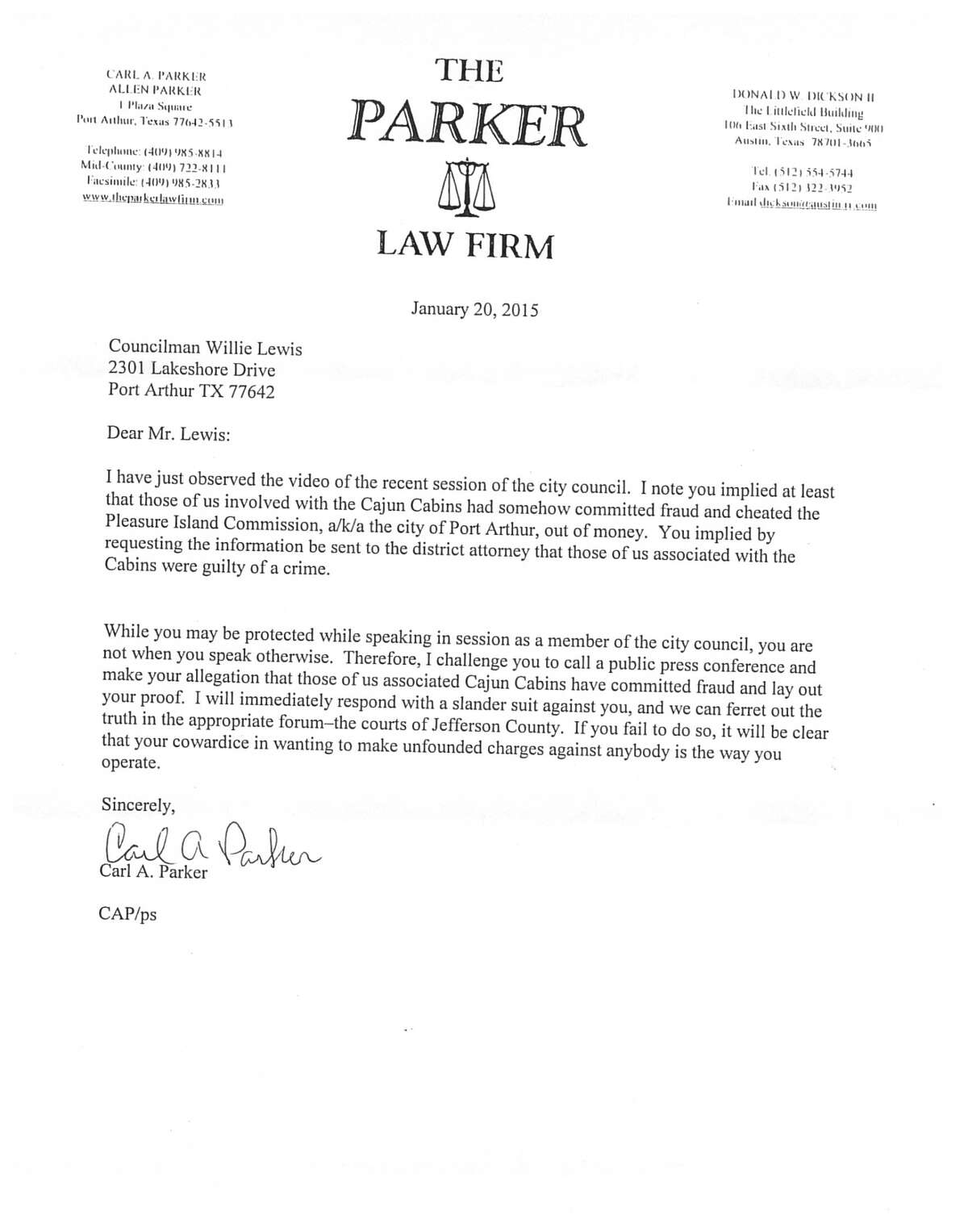 Parker Law Firm Port Arthur, TX Office