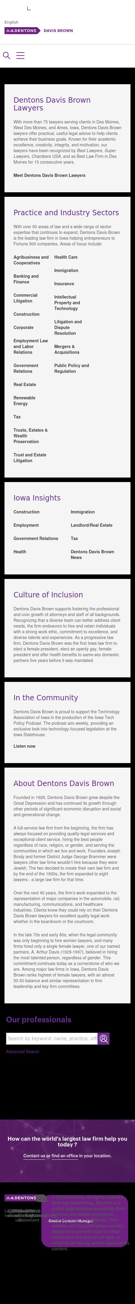 Davis, Brown, Koehn, Shors & Roberts, P.C West Des Moines, IA Office