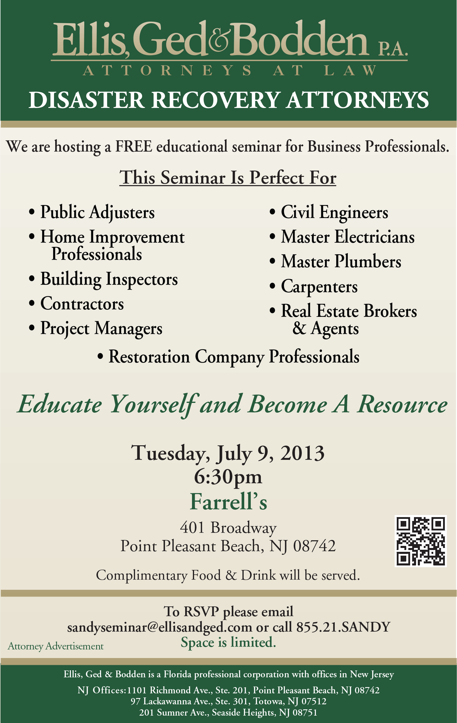 Ged Lawyers, LLP Point Pleasant Beach, NJ Office