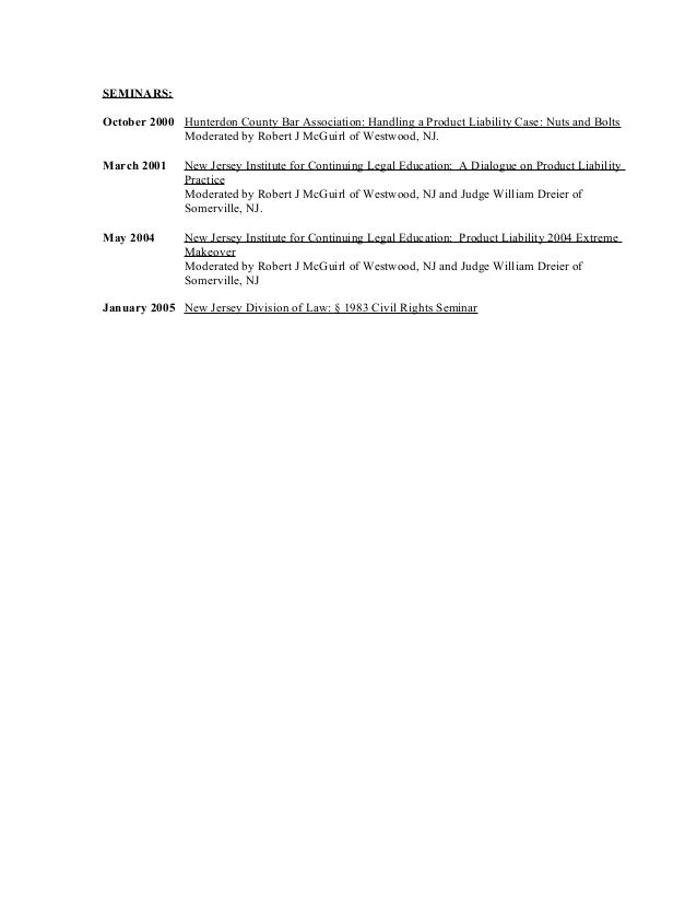 Law Offices Of Robert J. Mcguirl Westwood, NJ Office