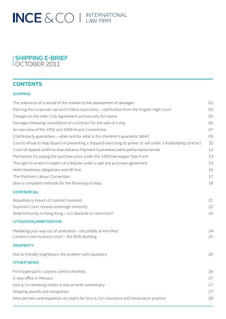 Ince & Co Le Havre, France Office