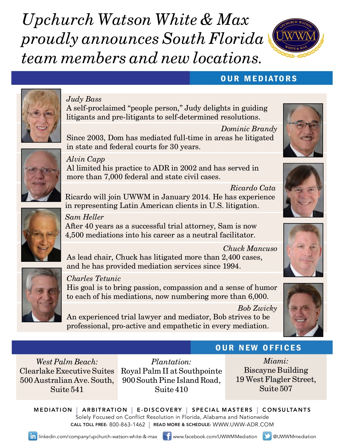 Upchurch Watson White & Max Miami, FL Office