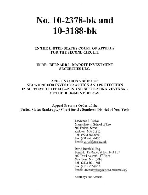 Bernfeld, DeMatteo & Bernfeld, LLP New York City, NY Office