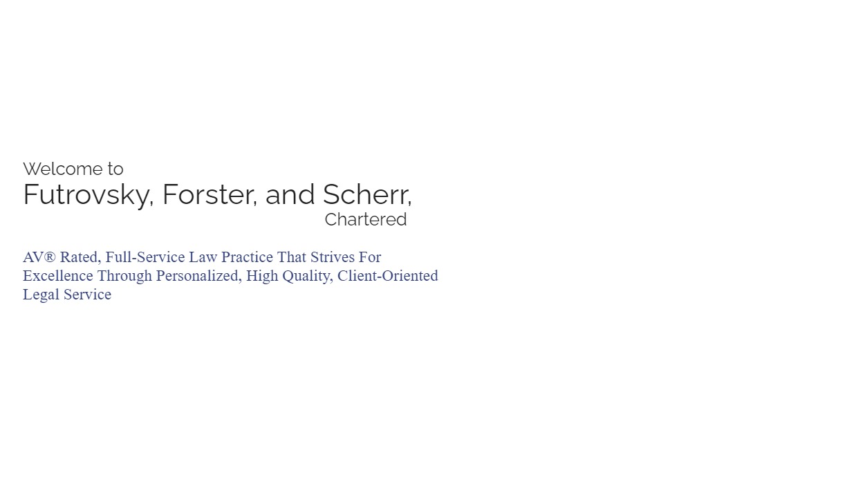 Futrovsky, Forster, & Scherr, Chartered Rockville,  Office