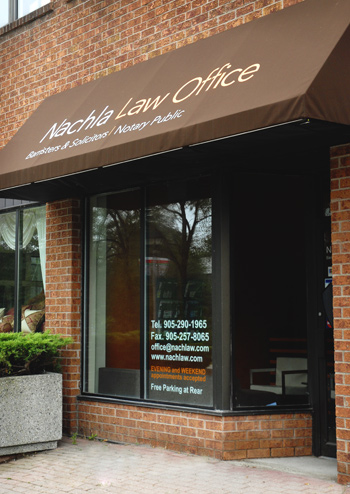 Nachla Law Office Oakville, Canada Office