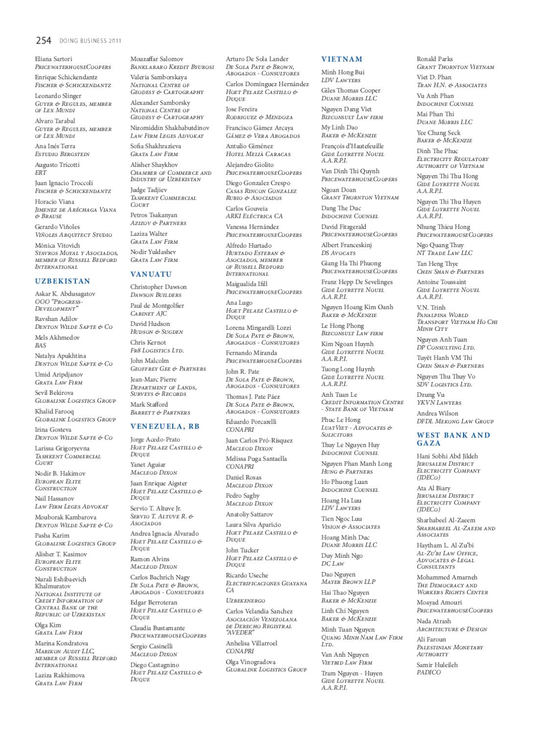 De Sola Pate & Brown Caracas, Venezuela Office