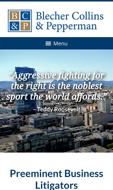 Blecher Collins & Pepperman P.C Los Angeles, CA Office