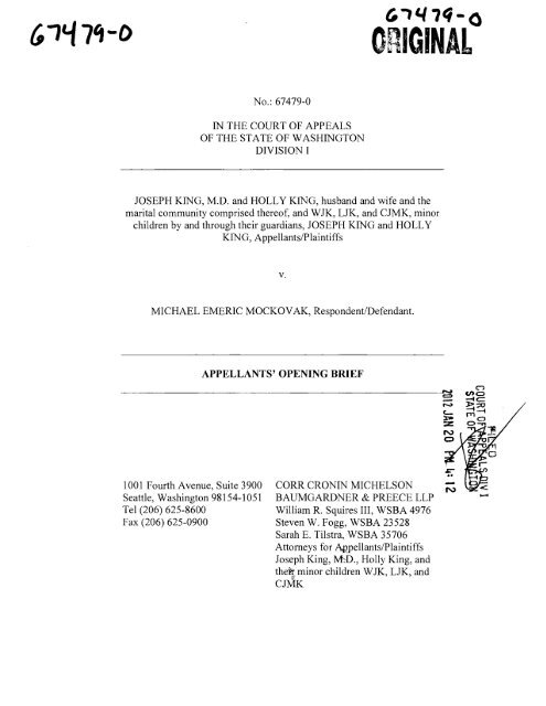 Corr Cronin LLP Seattle, WA Office