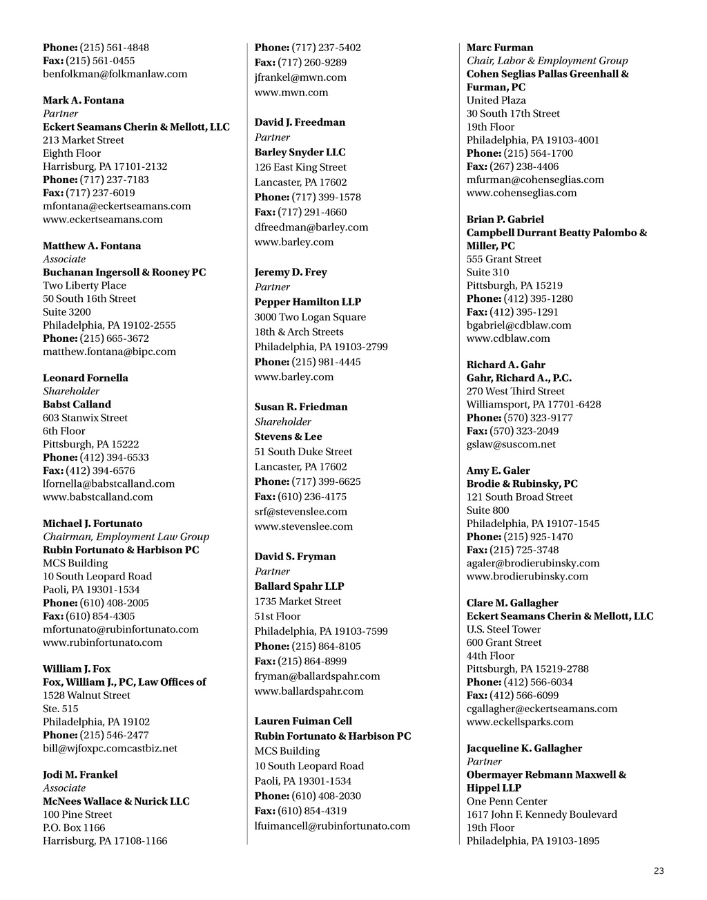 Barley Snyder LLP Harrisburg, PA Office