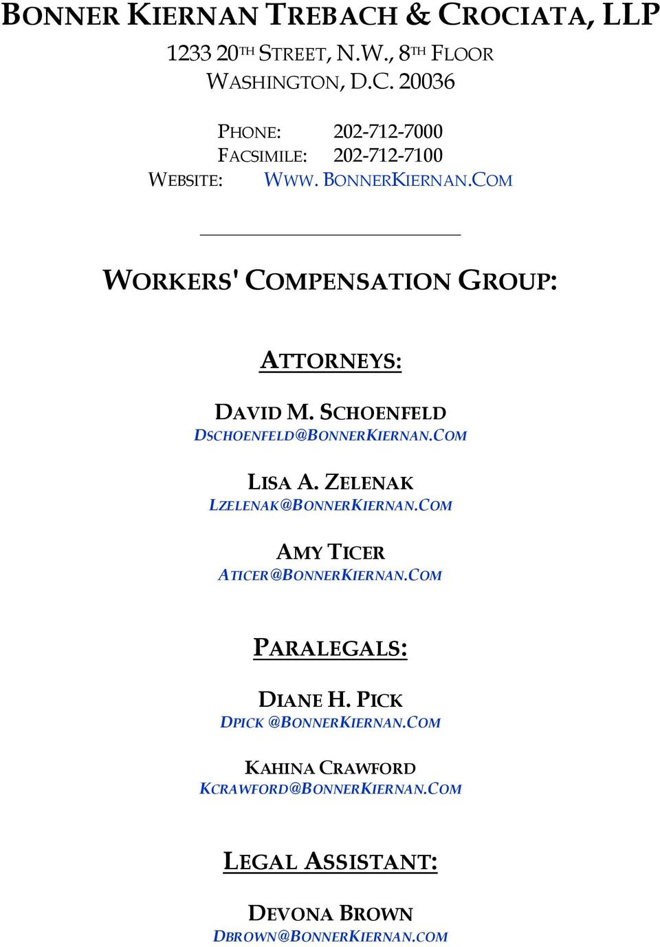 Kiernan Trebach Baltimore, MD Office