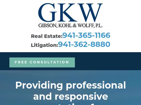 Gibson, Kohl & Wolff, P.L Sarasota, FL Office