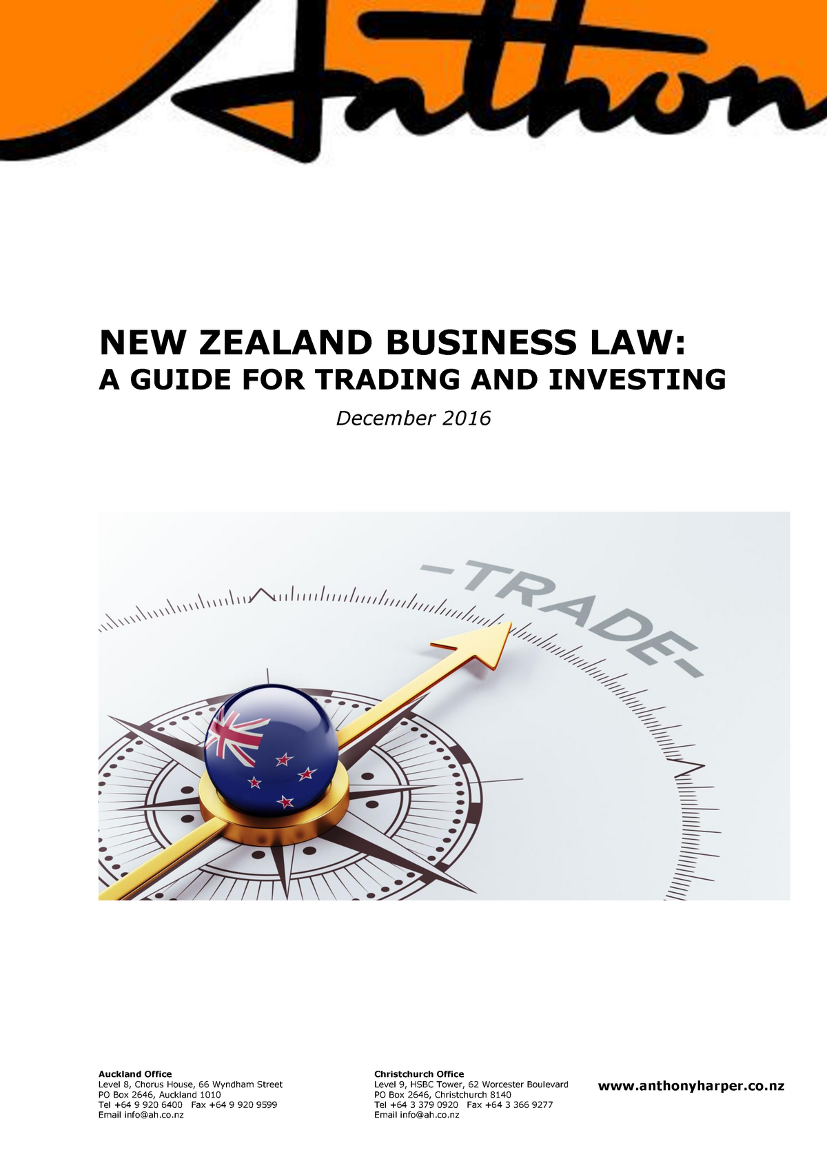 Anthony Harper Christchurch, New Zealand Office