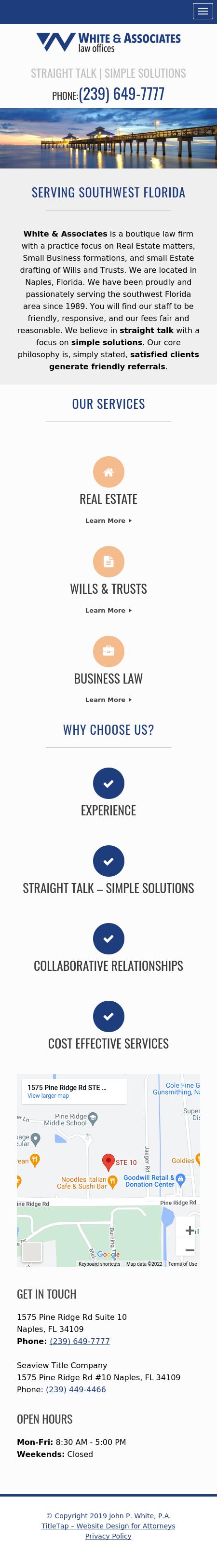 Parrish, White & Yarnell, P.A Naples,  Office