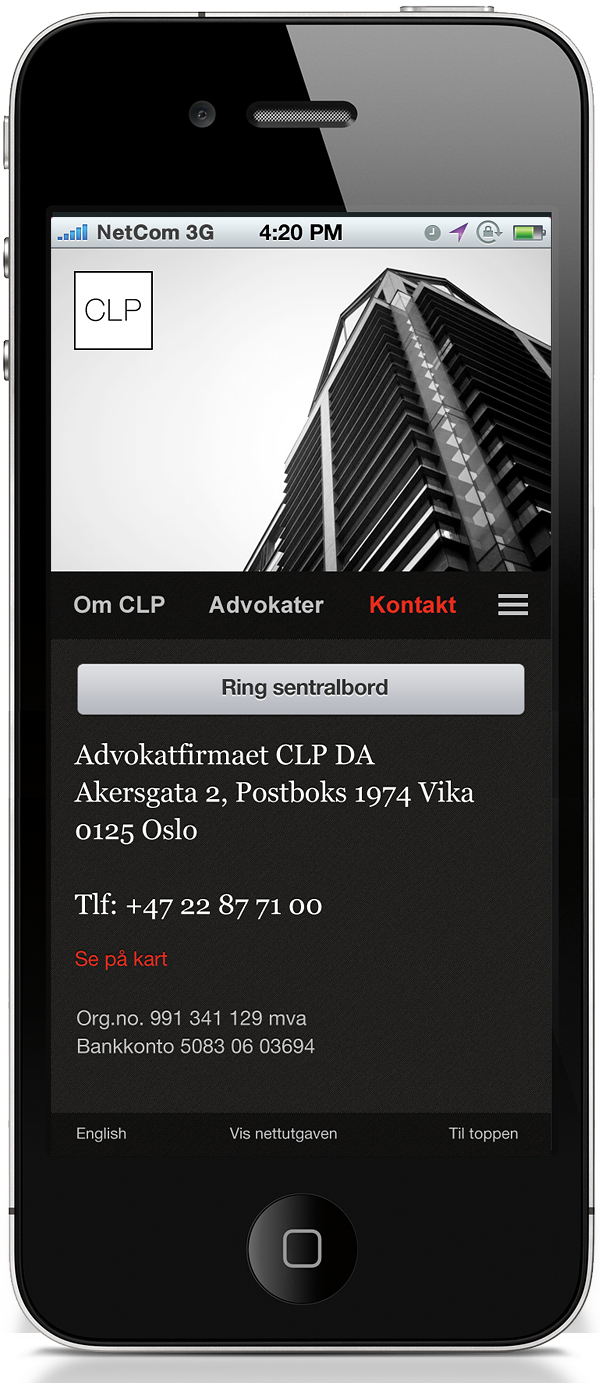 Advokatfirmaet CLP DA Oslo, Norway Office