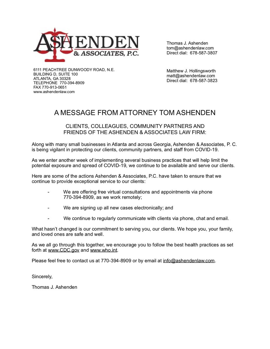 Ashenden & Associates, PC Atlanta, GA Office