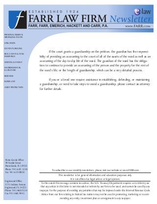 Farr, Farr, Emerich, Hackett, Carr & Holmes, P.A Englewood, FL Office