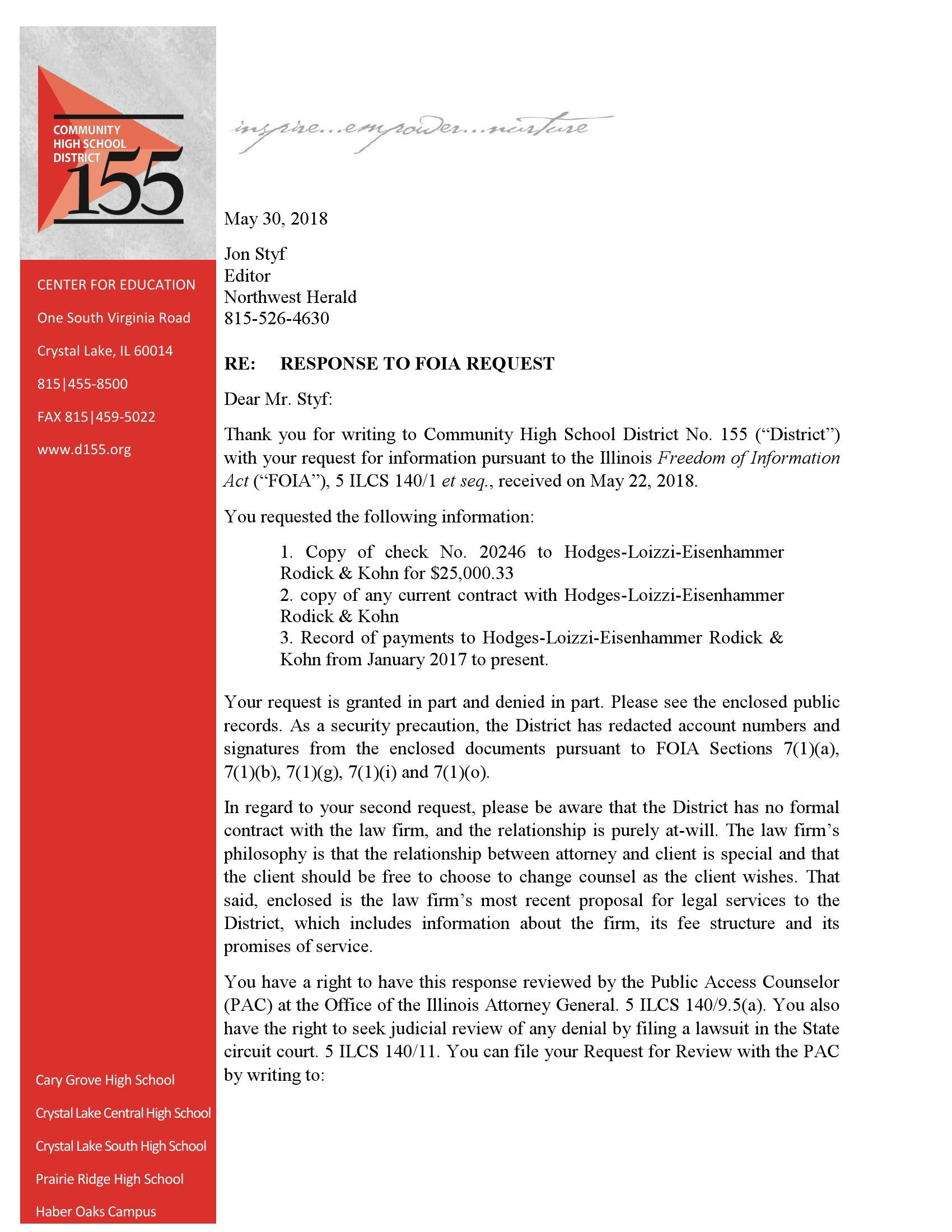 Hodges, Loizzi, Eisenhammer, Rodick & Kohn LLP O Fallon, IL Office