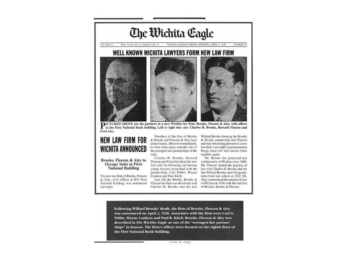 Fleeson, Gooing, Coulson & Kitch, LLC Wichita, KS Office