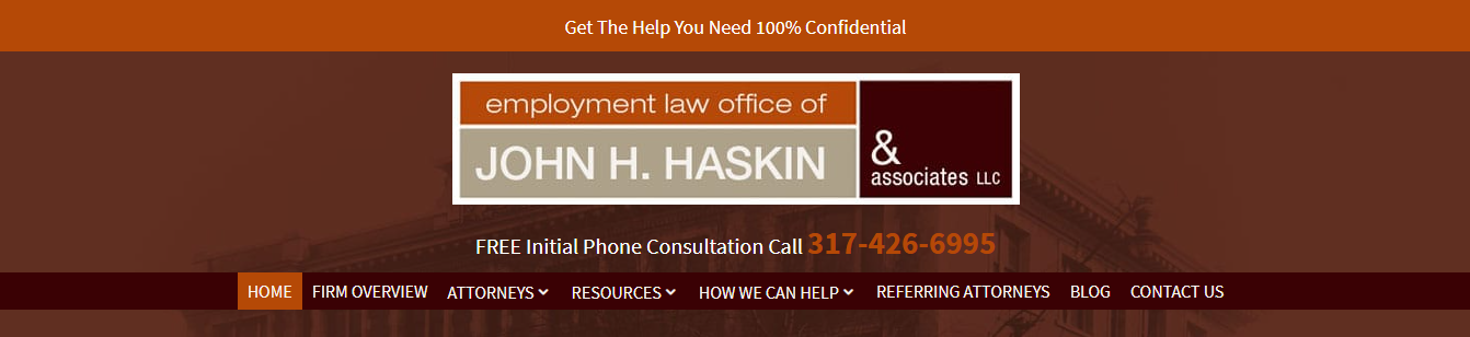 Employment Law Office of John H. Haskin & Associates, LLC Indianapolis, IN Office