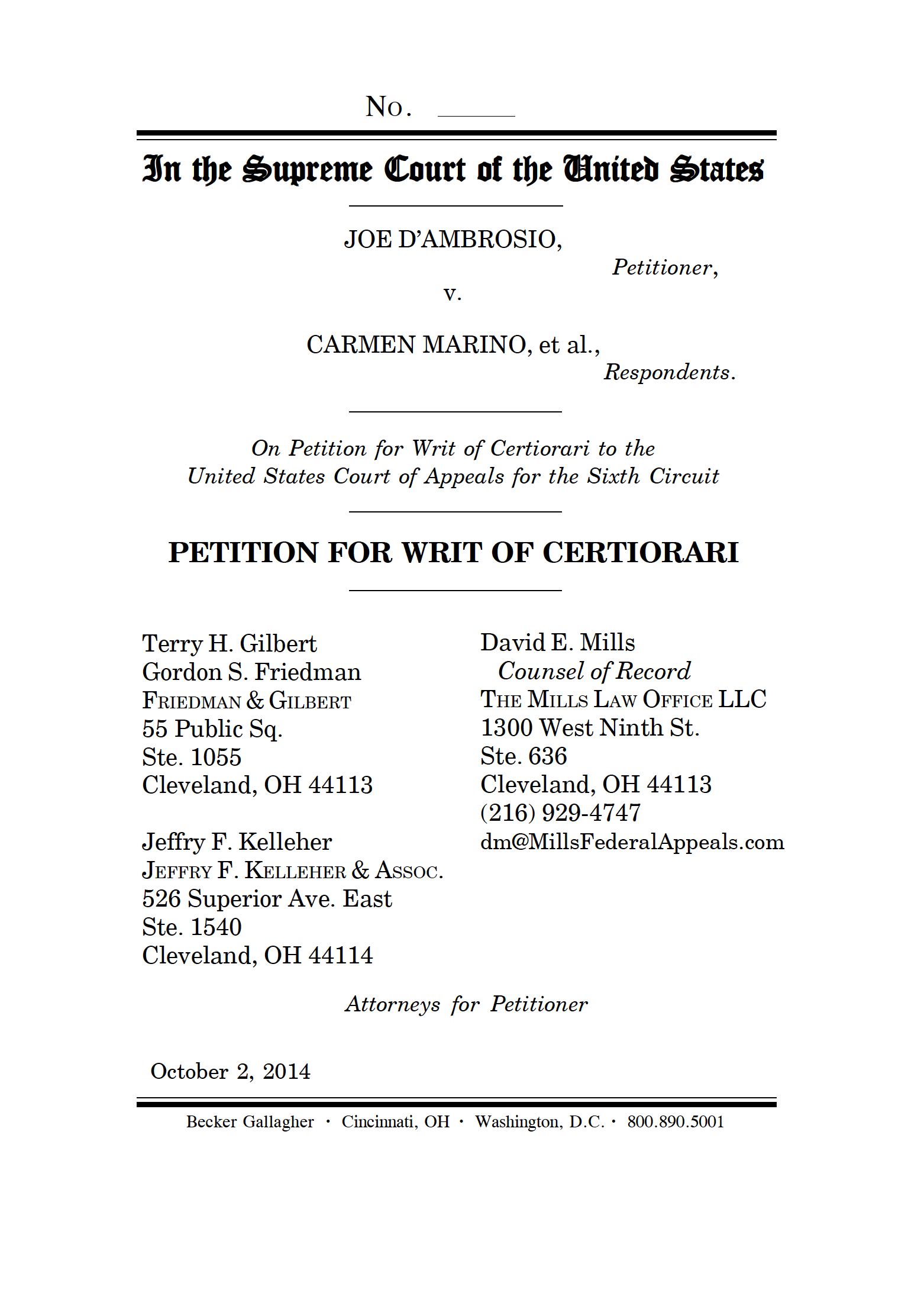 The Becker Law Firm Cleveland, OH Office