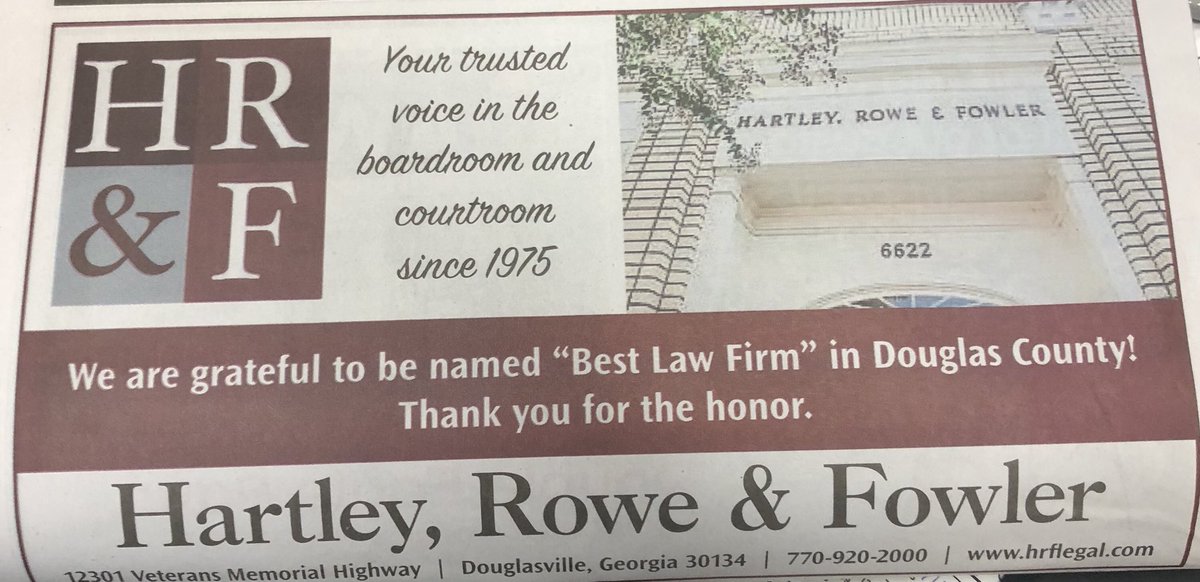 Hartley, Rowe & Fowler, PC Douglasville, GA Office